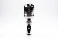 Microphone white background performance technology. 