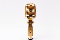 Microphone white background technology equipment. 