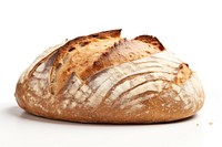 Bread sourdough food white background. 