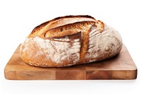 Bread sourdough food white background. 