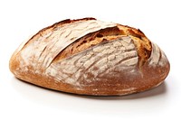 Bread sourdough food white background. 