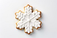 Cookie gingerbread snowflake dessert. 