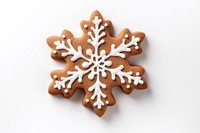 Cookie gingerbread snowflake dessert. 