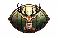 Animal mammal glass deer. AI generated Image by rawpixel.