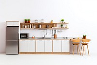 Kitchen refrigerator furniture appliance. 