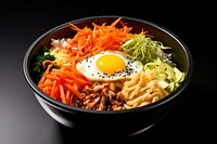 Bowl food egg vegetable. 