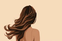 Back portrait adult woman. AI generated Image by rawpixel.