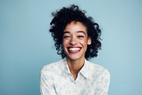 Laughing portrait smiling adult. 