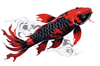 Animal fish koi carp. 