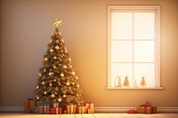 Christmas tree light plant. AI generated Image by rawpixel.