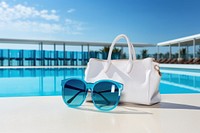 Sunglasses bag handbag summer. AI generated Image by rawpixel.