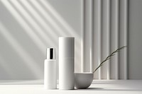 Cosmetics cylinder vase container. AI generated Image by rawpixel.