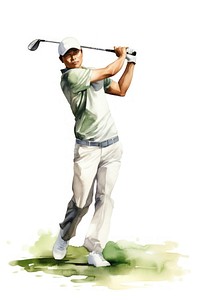 Golf sports player adult. 