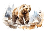 Bear wildlife mammal animal. AI generated Image by rawpixel.