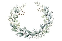 Wreath pattern plant white background. AI generated Image by rawpixel.