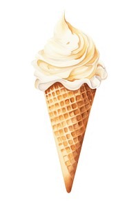 Cream dessert vanilla food. AI generated Image by rawpixel.