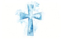 Symbol cross white white background. 