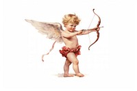 Archery cupid baby representation. 