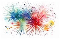 Fireworks backgrounds painting white background. AI generated Image by rawpixel.