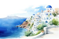Architecture building santorini outdoors. AI generated Image by rawpixel.
