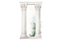 Architecture column pillar white background. AI generated Image by rawpixel.