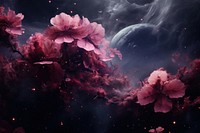 Space astronomy flower nebula. AI generated Image by rawpixel.