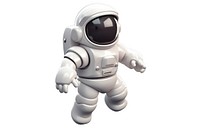 Astronaut white robot toy. 