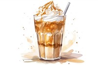 Dessert sundae drink milk. AI generated Image by rawpixel.