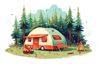 Camping outdoors vehicle tent. AI generated Image by rawpixel.