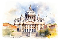 Architecture building landmark catholicism. AI generated Image by rawpixel.