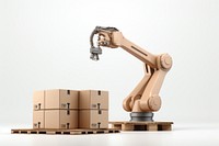 Cardboard robot industry box. AI generated Image by rawpixel.