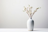 Vase flower plant white. AI generated Image by rawpixel.