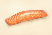 Salmon seafood sushi invertebrate. 