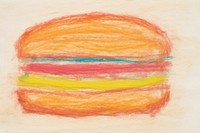 Hamburger painting creativity textured. 