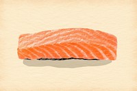 Salmon food seafood sushi. AI generated Image by rawpixel.