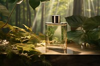 Cosmetics perfume bottle nature. 