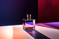 Perfume cosmetics lighting reflection. 