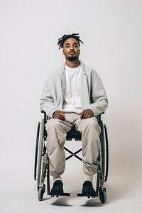 Wheelchair sitting adult man. AI generated Image by rawpixel.