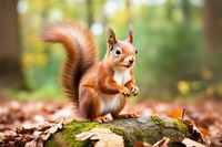 Squirrel animal rodent mammal. AI generated Image by rawpixel.