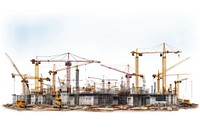 Construction construction site white background transportation. AI generated Image by rawpixel.