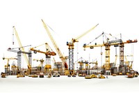 Construction vehicle construction site white background. AI generated Image by rawpixel.