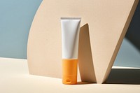 Cosmetics sunscreen perfume bottle. AI generated Image by rawpixel.
