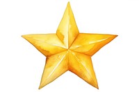 Yellow symbol star echinoderm. AI generated Image by rawpixel.