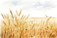 Field wheat agriculture outdoors. AI generated Image by rawpixel.