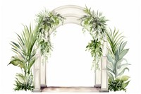 Arch architecture plant floristry. AI generated Image by rawpixel.