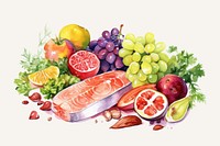 Grapefruit grapes plant food. AI generated Image by rawpixel.