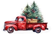 Christmas tree vehicle truck. 