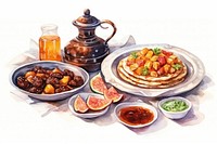 Meal plate dish food. AI generated Image by rawpixel.