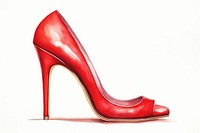 Footwear shoe heel red. AI generated Image by rawpixel.