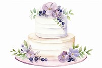 Wedding cake dessert flower. AI generated Image by rawpixel.